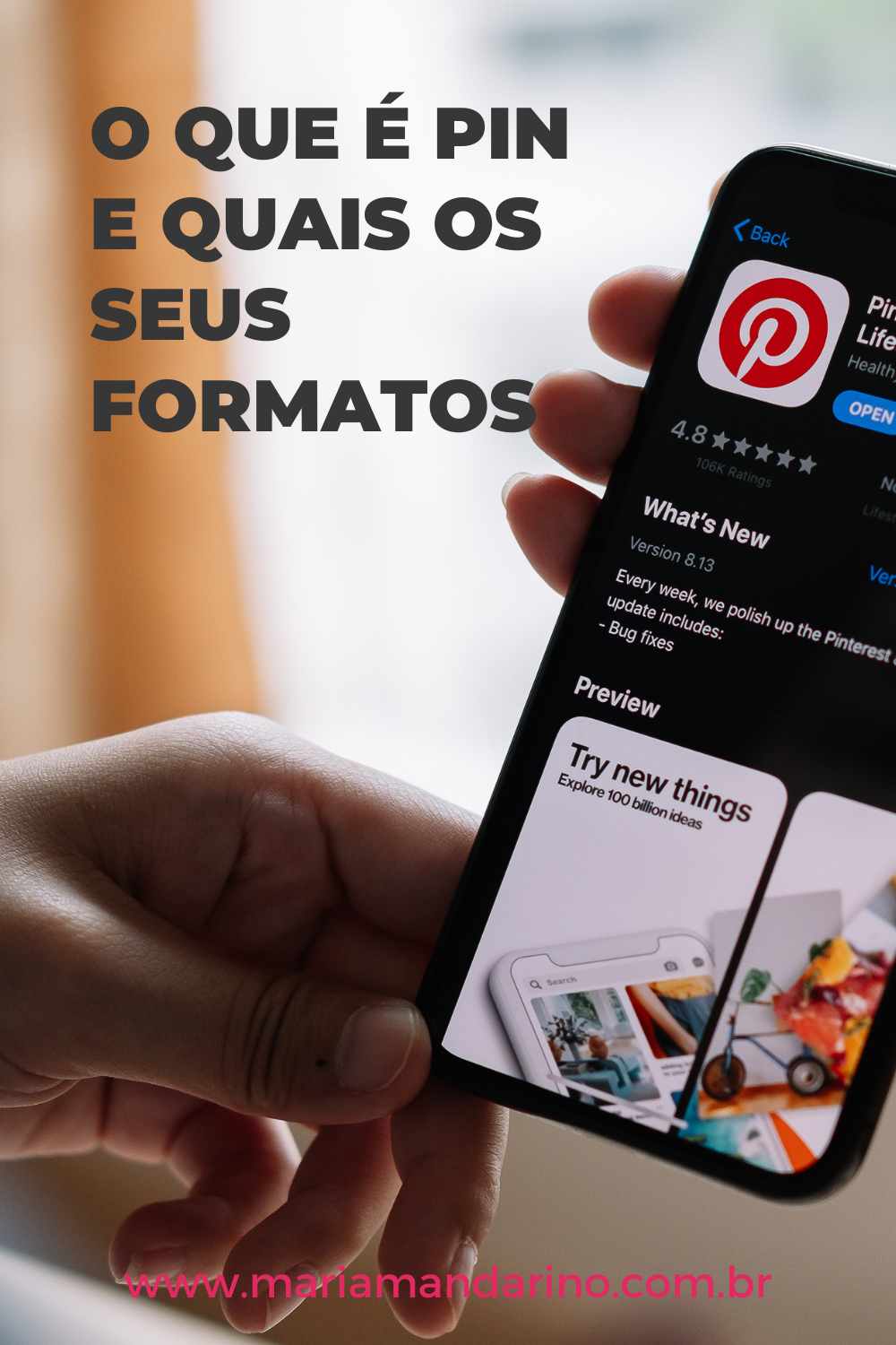 O Que é Pin E Quais Os Seus Formatos - Maria Mandarino